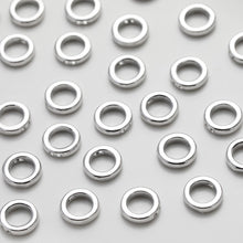 Load image into Gallery viewer, Gold Plated Circle Pendant , 9mm, 2 holes, Nickel Free Circle Charm, Circle Connectors, DIY Jewelry Making Findings GZ510