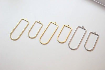 10pcs Arche Shape Openwork Pendant, 14K Gold/Silver/Matte Gold Plated Charm, Necklace Pendant, Jewelry Making Pendant ZZ089