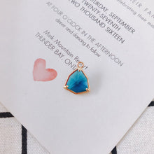 Load image into Gallery viewer, 10pcs- Crystal Triangle Geometry Charms, 14K Gold Plated Crystal Pendant, Jewelry Findings MY073-F050