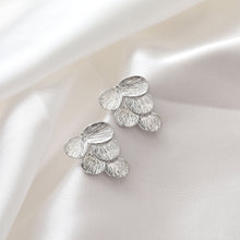 Load image into Gallery viewer, Leaf Post with Loop, Gold/Matte Gold/Silver, S925 Silver Pin Nickel Free Earrings, Hypoallergenic Earring Findings JJ028-D