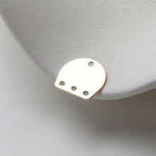 Load image into Gallery viewer, 10pcs Geometric Link Connectors, Metal Blank, 14K Gold Plated, Triangle Blank Connectors, Arch Connectors Charm, Jewelry Findings GZ723