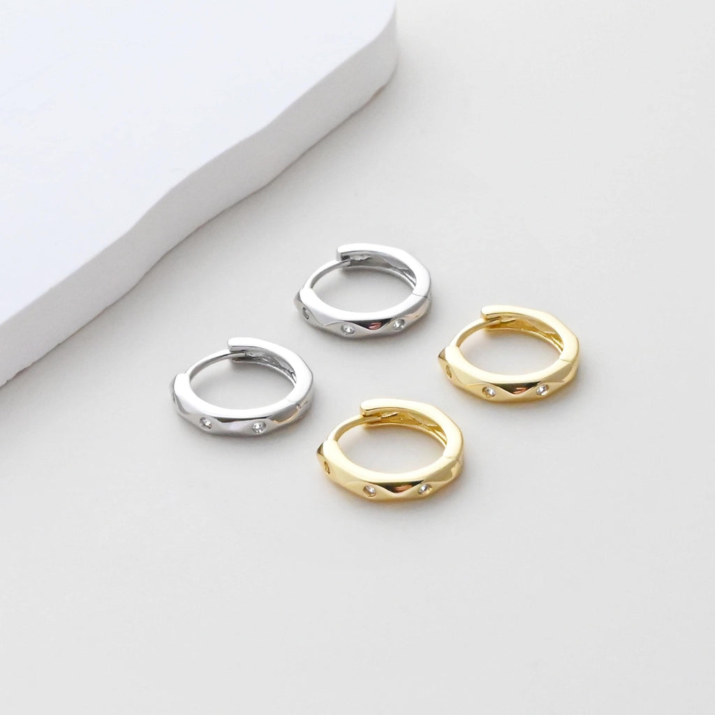 Minimalist Round Earring Hoops, Gold Plated Huggie Hoop Earring, Leverback Earring, DIY Earring  Findings, Handmade Earring Supplies D0507