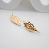 10pcs Irregular Earring Post, 14K Gold/Silver Plated, S925 Silver Pin Nickel Free Earrings, Hypoallergenic Earring Findings ZX166