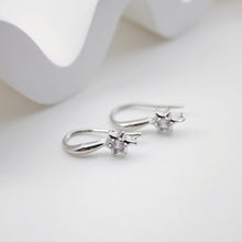 Load image into Gallery viewer, Hexagram Zircon Ear Wire Hook, Gold Plated Star Earring Hook, Hypoallergenic Hooks Earring , Handmade Earring Findings  Supplies D0092