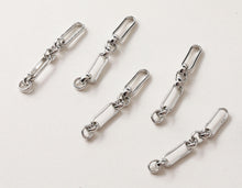 Load image into Gallery viewer, 14K Gold Chain Charm, Cut to Size, Necklace Bracelet Making Finding, Chain Connecor for Jewelry Making GT003