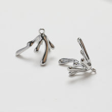 Load image into Gallery viewer, Drop Peg Bail Caps, 14K Gold Plated, Half Drilled Bead Caps, Pearl Bead Caps, Jewelry Making GZ364