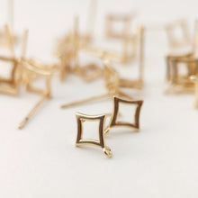 Load image into Gallery viewer, 4pcs Gold Star Earring Post With Loop, S925 Silver Ear Pin Nickel Free Earrings, Ear Stud Loop, Hypoallergenic Earring Findings Z093