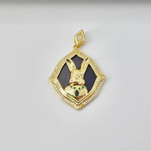 Load image into Gallery viewer, Bunny Charm, 18K Gold Plated Rabbit Pendant, Animal Charm, 13*11mm, Necklace Jewelry Finding S20708