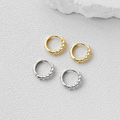 Twisted Ear Hoops, Round Hoops, 14mm, 18K Gold Plated Leverback Earrings, Huggie Hoops Earring D0513