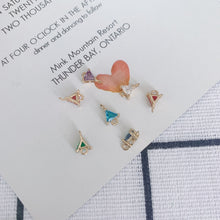 تحميل الصورة إلى عارض المعرض، 10 قطع - دلايات كريستالية صغيرة على شكل دمعة، مطلية بالذهب عيار 14 قيراطًا، قطع مجوهرات MY070-F052