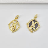 Bunny Charm, 18K Gold Plated Rabbit Pendant, Animal Charm, 13*11mm, Necklace Jewelry Finding S20708