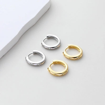 Minimalist Round Earring Hoops, Gold Plated Huggie Hoop Earring, Leverback Earring, DIY Earring  Findings, Handmade Earring Supplies D0507