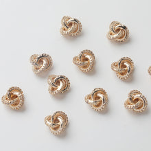 Load image into Gallery viewer, 14K Gold CZ Pave Spacer Beads, Multi-ring Spacer Beads, Bracelet Making, Jewelry Finding GZ770