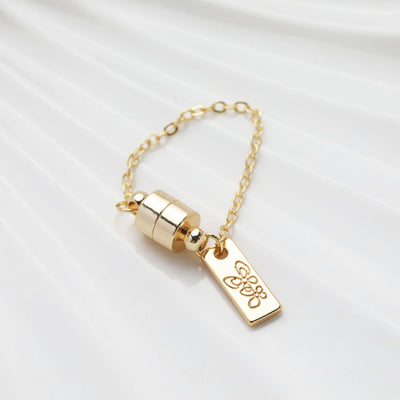 Magnetic Clasp with Butterfly Tag, One Set, 14K Gold Plated, 12*6.3mm, Clasp with loop, Chain Connector, Bracelet Making Clasp GT058