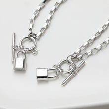 Load image into Gallery viewer, Unfinished Box Chain With Lock OT Clasp, Bracelet Making Chain, 14K Gold, Silver, White, Necklace Making Chian, Jewelry Findings JG038