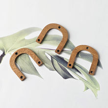 Load image into Gallery viewer, 2PCS Arches Geometric Charm, Wooden Pendant, Necklace Making Findings JT047