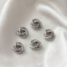 Load image into Gallery viewer, 14K Gold/Silver Plated Triple Loop Spacer Beads, 13mm, Real Gold Plated Spacer Beads, Jewelry Finding JH008