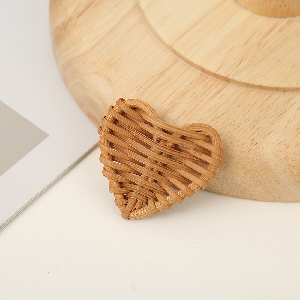 Rattan Weaving Earring Findings, Boho earring making, Hawaii Vacation Style Cute Earrings for girl ,Handmade Earring Finding BS013