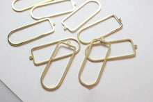 Cargar imagen en el visor de la galería, 10 colgantes calados con forma de arco, chapados en oro de 14 quilates, plata y oro mate, para collares y bisutería ZZ089