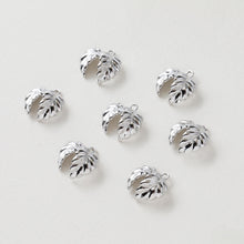 Load image into Gallery viewer, Gold Leaf Charms, 14K Gold/Silver Plated, Leaves Pendant, Earring Making Pendant GZ624