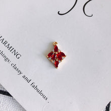 تحميل الصورة إلى عارض المعرض، 10 قطع من دلايات الزهور مع حلقات، قلادة بوهو، قلادة مكعبة مرصعة بالأحجار الكريمة، صناعة قلادة سوار، نتائج مجوهرات مطلية بالذهب MY063-F060