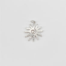 Load image into Gallery viewer, Gold Sun Charm, Sun With Rays Pendant, 18K Gold Plated, 18.5x22mm, Necklace Making Charm, Jewelry Findings S20673