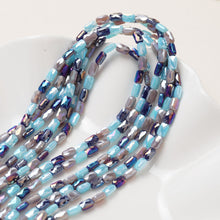 Load image into Gallery viewer, Rectangular Cut Faceted Glass Beads, 4.2*7.3mm, Crystal Glass Loose Beads for Jewelry Making, DIY Beads Finding GZ551