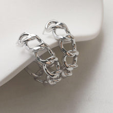 Load image into Gallery viewer, C Shape Earrings Post With Loop, 14K Gold/Silver Plated, S925 Silver Ear Pin Nickel Free Earrings, Twist Wrap, Earring Findings GZ716