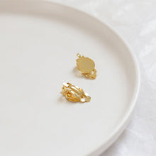Load image into Gallery viewer, 10 Pcs Hoop Earring Findings, with loop, Clip on, 18K Gold Plated, DIY Earring Finding BY008-ZX7024