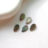 Drop Black Mother-of-Pearl, MOP Shell Pendant, Engraved Black Nacre, Shell Charm, Shell Jewelry Making Findings RY048