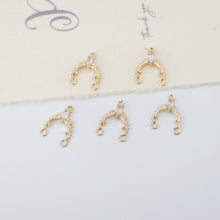 تحميل الصورة إلى عارض المعرض، 10 قطع من حُلي القمر، حُلي هلال مطلية بالذهب عيار 14 قيراطًا، قلادة قمرية، حُلي قلادة، قطع مجوهرات HL00077-F266