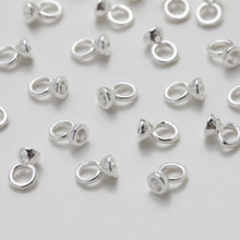 Load image into Gallery viewer, 10pcs Beads Caps with holes, Bead Cones, 18K Gold Plated, With Loop, 5.4*7.7mm, Pearl Bead Caps, Jewelry Making GZ504