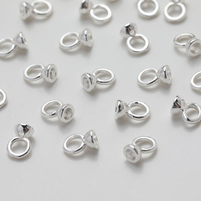 10pcs Beads Caps with holes, Bead Cones, 18K Gold Plated, With Loop, 5.4*7.7mm, Pearl Bead Caps, Jewelry Making GZ504