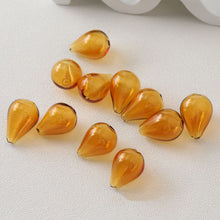 Load image into Gallery viewer, Glass Bubble Beads, Teardrop Hollow Glass Beads, Colorful Hand Blown Hollow Round Globes for Jewelry Making, DIY Beads Finding GZ562