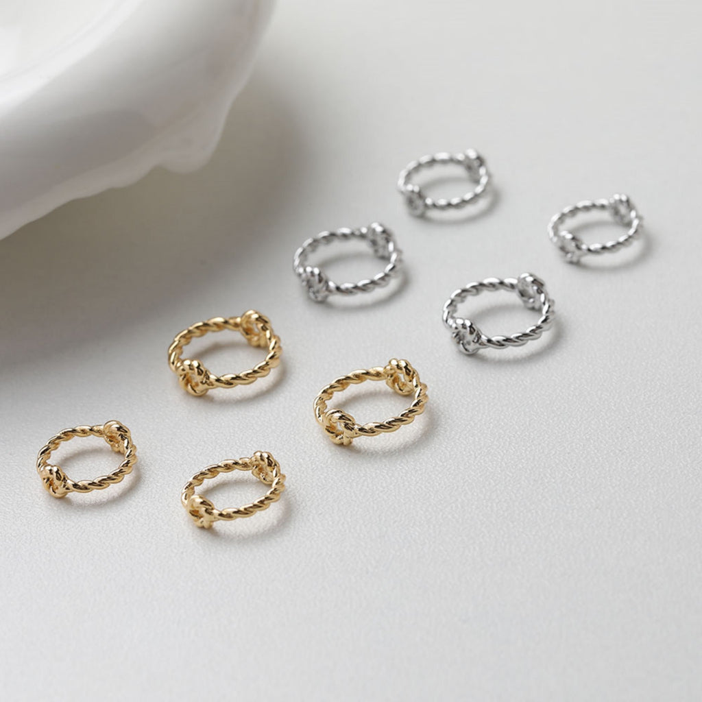 14K Gold Plated Ring Connector, Ring Beads, Ring Pendant, Jewellery Making Findings GT049