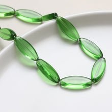 Load image into Gallery viewer, Big Oval Glass Flat Beads, 11.4m, Teardrop Glass Crystal Beads for Jewelry Making, Bracelet DIY Beads Finding GZ549