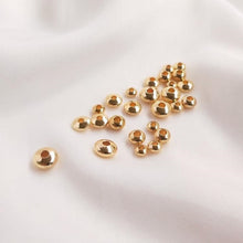 Load image into Gallery viewer, 20pcs- Abacus Saucer Spacer Beads, 3mm, 4mm, 5mm, 6mm, 14K Gold Beads, Bracelet Beads, Jewelry Finding TH023-ZX7014