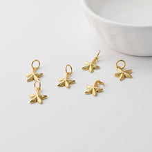 Load image into Gallery viewer, 5pcs Gold Starfish Charms, 18K Gold Plated, Dainty Starfish Shape Pendant, Bracelet Making Pendant S20403
