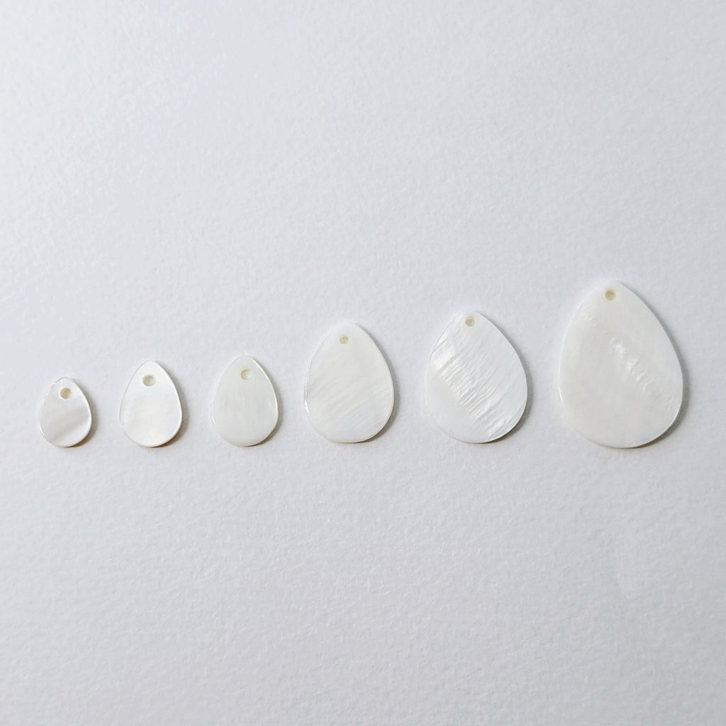 10pcs Drop Shape Shell Pendant, Shell Charm, Earring Making Findings, Jewelry Making Findings RY063