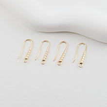 Load image into Gallery viewer, Fish Hooks, 18K Gold Plated Ear Wires, Gold Earring Earring Hooks, Ear Wires for Jewelry Making ZX257