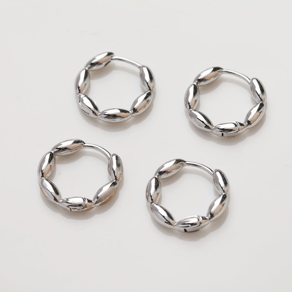 14K Gold Plated Wheat Hoop Earring Finding, Nickel Free Circle Earring Hoops, DIY  Earring Making Findings GZ384