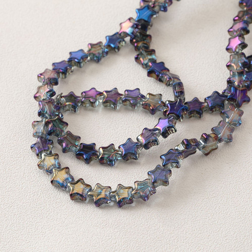 Star Glaze Beads, 9mm, Star Glass Crystal Beads for Jewelry Making, Bracelet DIY Beads Finding GZ536