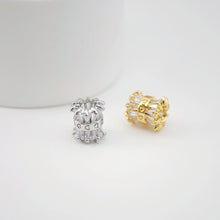 Load image into Gallery viewer, Spacer Beads Collection, 18K Gold/Silver Plated, Round Beads, CZ Pave Beads, Dainty Jewelry Making Beads, Jewelry Finding S1180