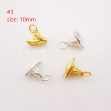 Load image into Gallery viewer, Matte Gold Hand Gestures Charm, 18K Sand Gold Plated Hand Symbol Charm Pendant, Necklace Bracelet Making charms, Jewelry Findings S624