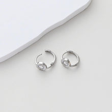 Load image into Gallery viewer, CZ Pave Earring Hoop, Gold Plated Huggie Hoop Earring, Leverback Earring, DIY Earring  Findings, Handmade Earring Supplies D0508-D0523