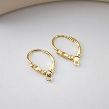 Load image into Gallery viewer, 18K Gold Plated Oval Hoop Earring, Huggie Hoops Earring Parts, Lever Back, 17.8*11mm, Oval Hoop earring for Jewelry Making D0157