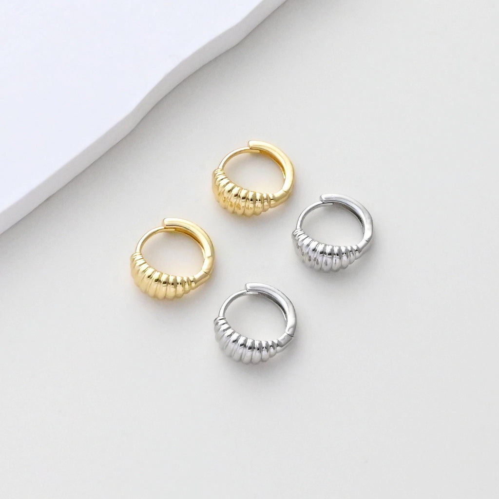 Round Plated Earring Hoops, Gold Plated Huggie Hoop Earring, Leverback Earring, DIY Earring  Findings, Handmade Earring Supplies D0551