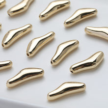 Load image into Gallery viewer, OT Toggle Clasps, One Set, Irregular Beads, 14K Gold Plated OT Buckle, Silver Clasp, Necklace Closure, Connectors Clasps GZ523