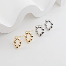 تحميل الصورة إلى عارض المعرض، قرط متدلي على شكل دائرة غير منتظمة، ذهب/فضة عيار 14 قيراط، أقراط فضة S925 خالية من النيكل، قرط دائري مع حلقة ZX269