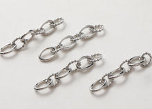 Load image into Gallery viewer, 14K Gold Chain Charm, Cut to Size, Necklace Bracelet Making Finding, Chain Connecor for Jewelry Making GT003